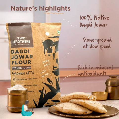 Jowar Atta 2kg | Desi Dagdi Variety