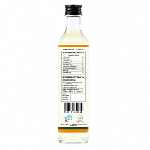 Orasure Organics Extra Virgin Coconut Oil 500 ML