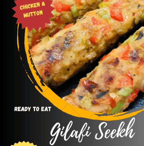 Gourmet Quotient Chicken Gilafi Seekh Kebab 500 grams