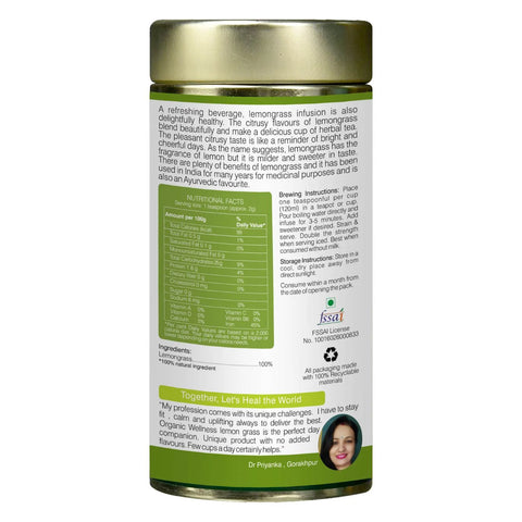 Organic Wellness Blossom Lemongrass (Tin) 100 grams
