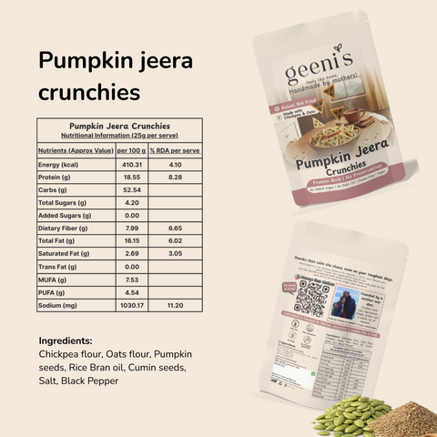 Geeni's Pumpkin Jeera Crunchies