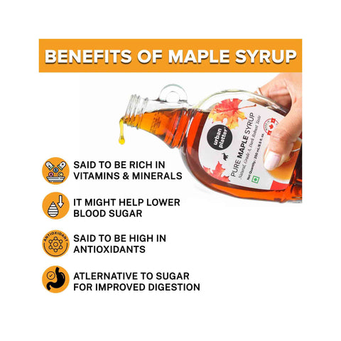 Urban Platter Pure Canadian Maple Syrup, 250ml