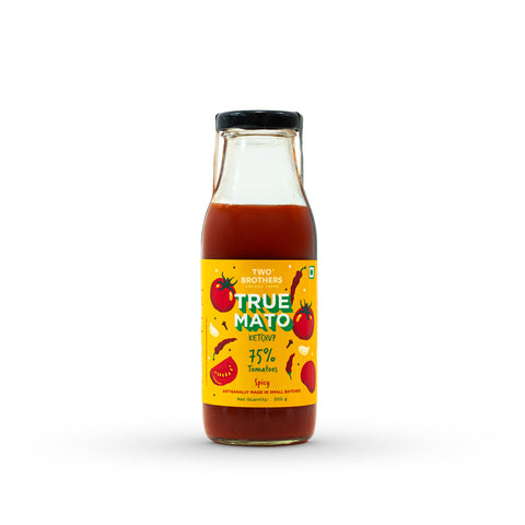 Truemato Spicy Tomato Ketchup 300g | Naturally Made with 75% Fresh Tomatoes
