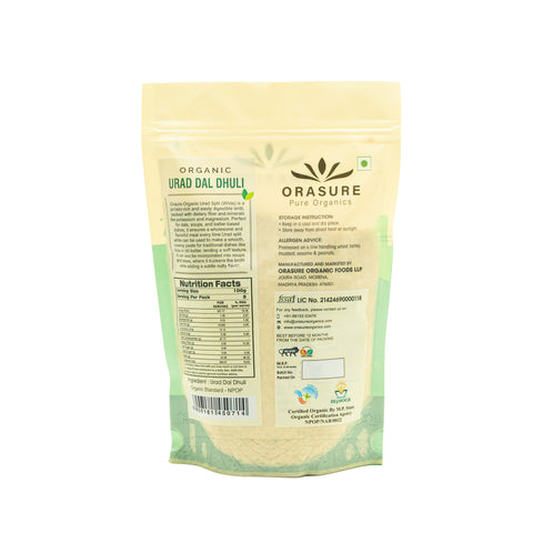 Orasure Organics Urad Split (White)