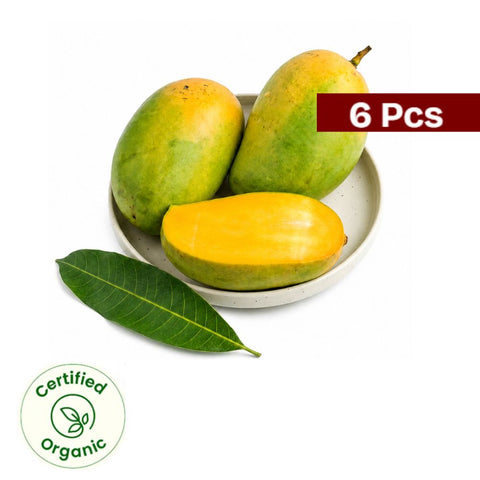 Kesar Mango 6pc (Certified Organic) 400-500 gm