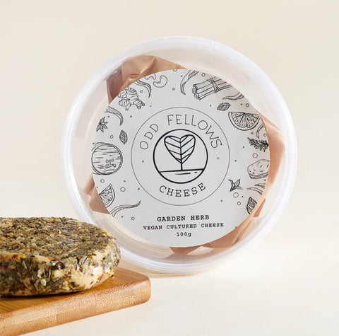 Vegan Cultured Cheese Garden Herb