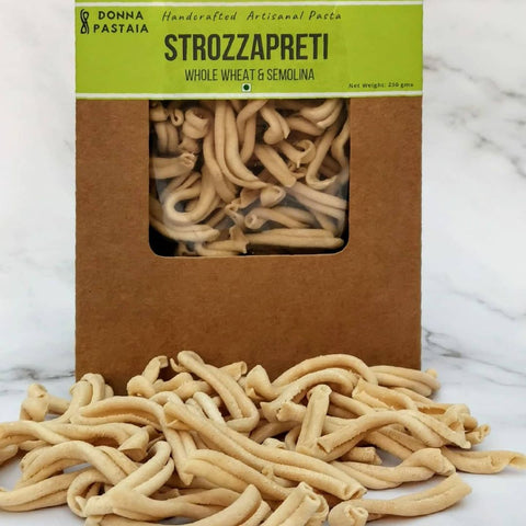 Donna Pastaia Strozzapreti - Wholewheat & Semolina (Eggless) 250 grams