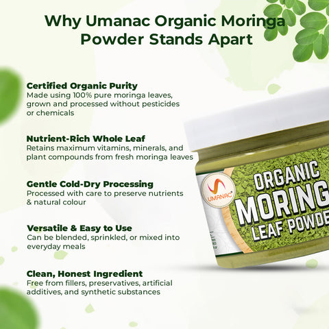 Umanac Organic Moringa Powder (150g)