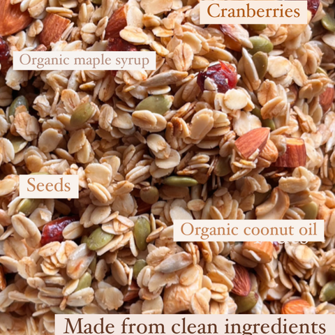 Wholesome Granola -  Vegan, Gluten Free, Refined Sugar free