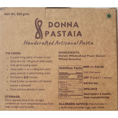 Donna Pastaia Spaghetti | Wholewheat & Semolina 250 grams