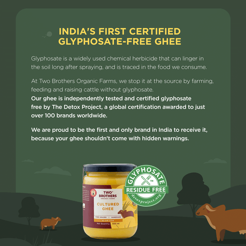 A2 Cow Ghee 500 ml |  India's Only Certified Glyphosate Free A2 Cow Ghee