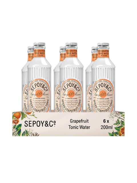 Sepoy & Co Grapefruit Tonic Water (Pack of 6)