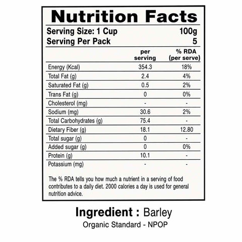 Orasure Organics Barley Flour
