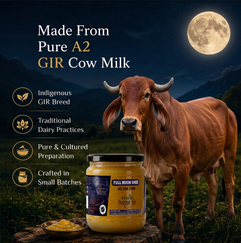 Ekaris A2 Full Moon Ghee (Purnima Ghee) - 500 ml