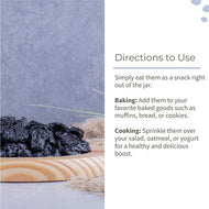 Dried Blueberries | Whole Dried Fruit |