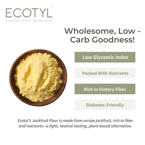 Ecotyl Jackfruit Flour | Low Glycemic Index | Gluten Free | 500g