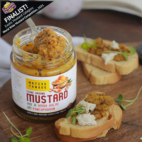 Mustard with Amba Halad and Panchphoron Spices