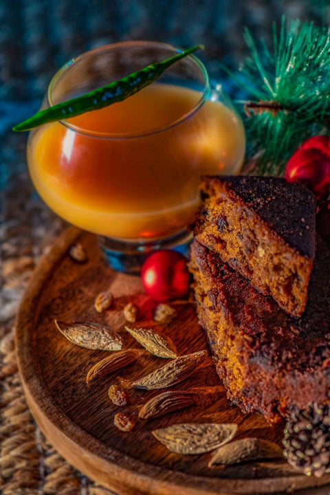 Christmas Rum Cake and Chilli Ginger Ale