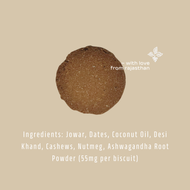 Jowar-Nutmeg Biscuits with Ashwagandha