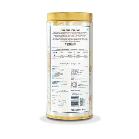 TGL Co. English Breakfast Black Tea (50g Tin)