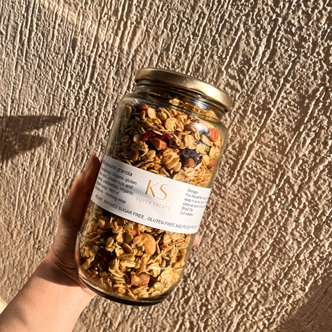 Wholesome Granola -  Vegan, Gluten Free, Refined Sugar free
