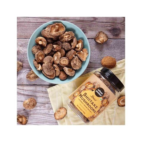 Urban Platter Dried Shiitake Mushrooms, 100g (Umami-Rich | Perfect for Asian Soups, Stir-Fries & Sushi )