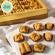 Assorted Turkish Baklava Gift Box - 25 pieces (Delivered Separately Next Day)