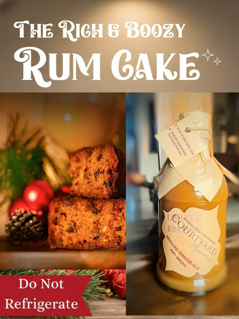 Christmas Rum Cake and Mulled Ginger Ale