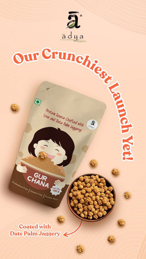 Adya Organics Gur Chana 100g