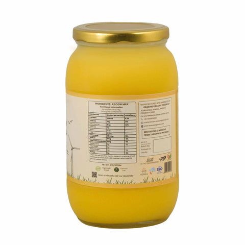 Orasure Organics A2 Desi Cow Ghee 1L