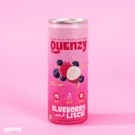 Quenzy Blueberry Litchi Prebiotic soda