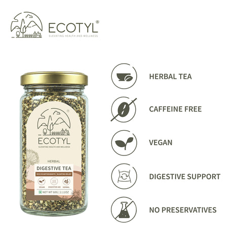 Ecotyl Digestive Tea | Gut Health | Herbal Tea  | 60g