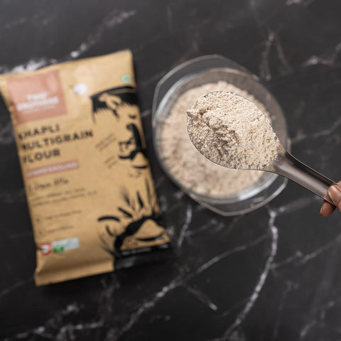 Khapli Multigrain Atta (5kg)| 8 Super Grains Flour Mix | High Fibre & High Protein | Low GI Atta