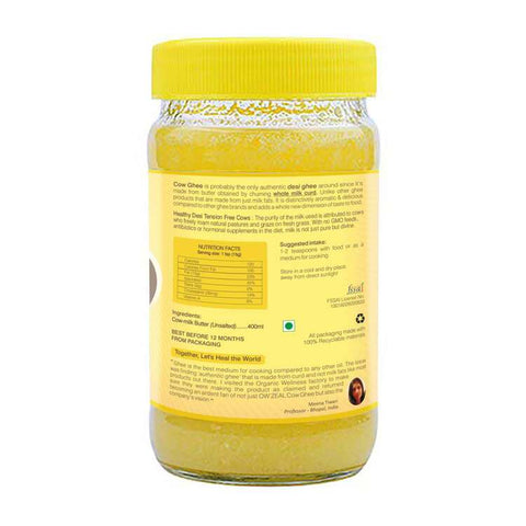 Organic Wellness Bilona A2 Cow Ghee 400 ml