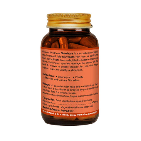 Gokhshura Capsules (Certified Organic)