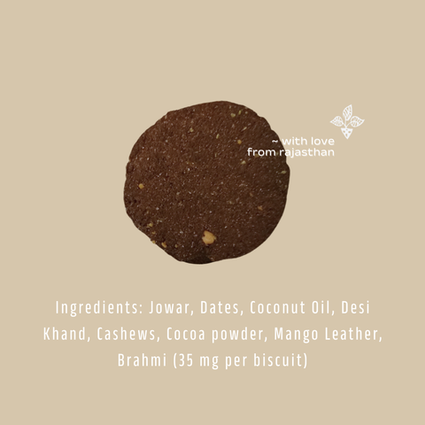 Jowar-Cocoa Biscuits with Brahmi
