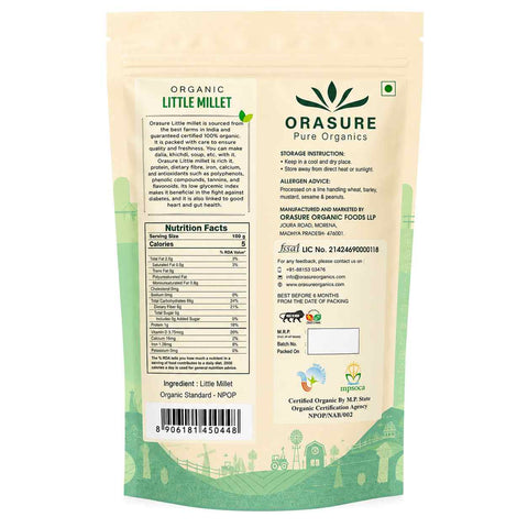 Orasure Organics Little Millet