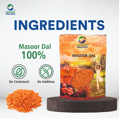Masoor Whole (Certified Organic) (Pack of 3)