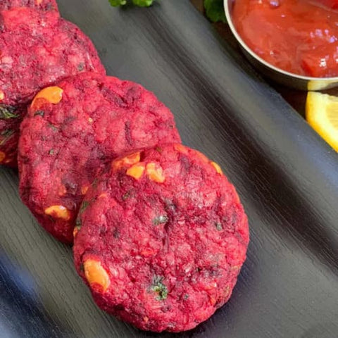 KOOK Beetroot Quinoa Achari Kebab