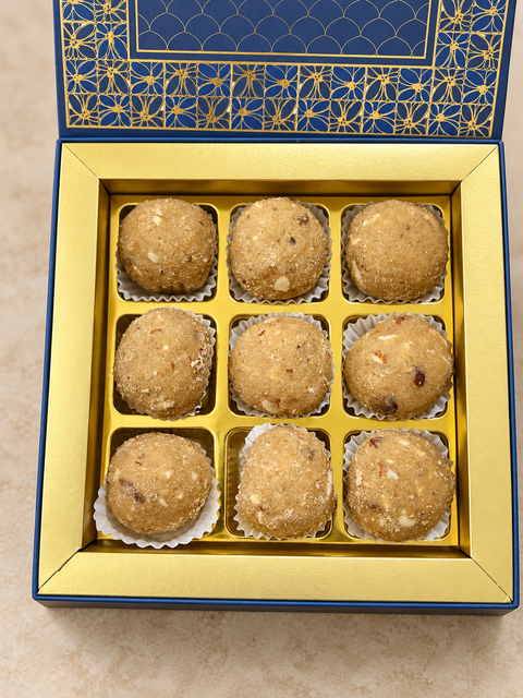 Atta Dryfruits Laddoos (Maa ki Virasat) - 1 Box (Delivered Separately Next Day)