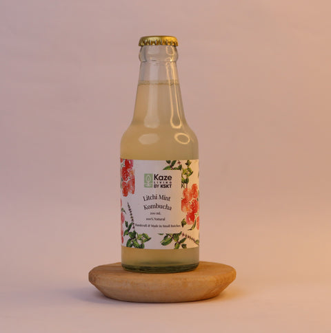 Minty Litchi Kombucha