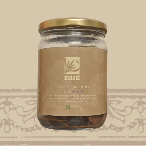 Bajra-Phogla Biscuits with Kaliya-Jeera (Kalonji)