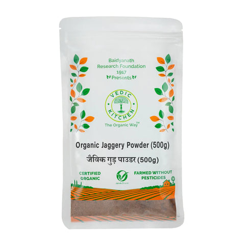 Vedic Kitchen Organic Jaggery Powder (Certified Organic) 500 grams