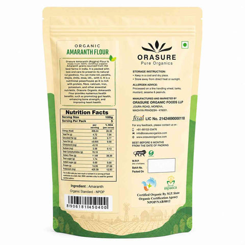 Orasure Organics Amaranthus Flour