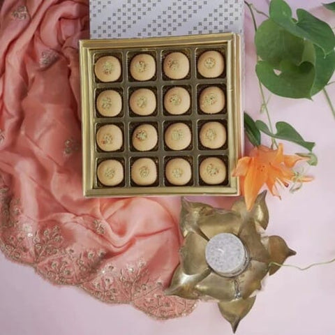 Sattu Laddoo-Tasty Rajasthani Sweet Box - 16 pieces (Delivered Separately Next Day)