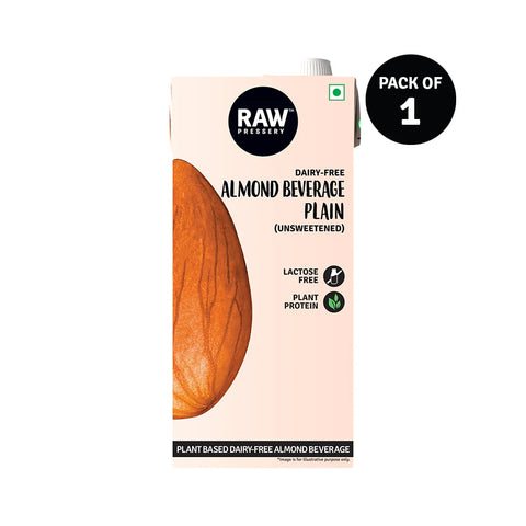 Raw Pressery Almond Beverage Plain (Unsweetened) (1l)