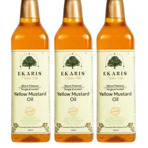 Wood Pressed Yellow Mustard Oil - 5 Liter