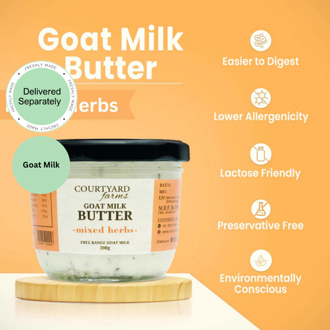 Goat Milk Butter - Mixed  Herbs (Delivered Separately Next Day)