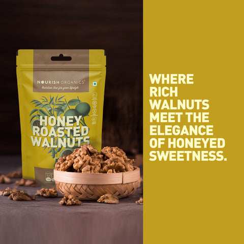 Nourish Organics Honey Roasted Walnut 100grams