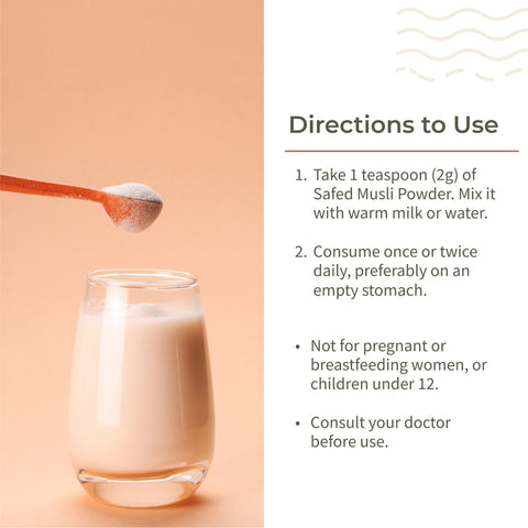 Ecotyl Safed Musli Powder | Boosts Stamina & Immunity | Ayurvedi200g